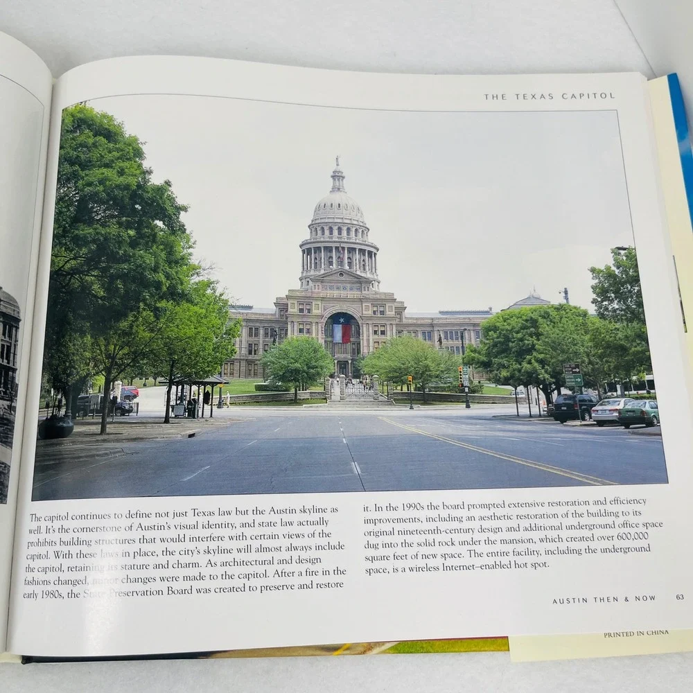 Austin Then and Now William Dylan Powell Hardcover Texas Hist Photography Book